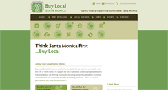 Desktop Screenshot of buylocalsantamonica.com